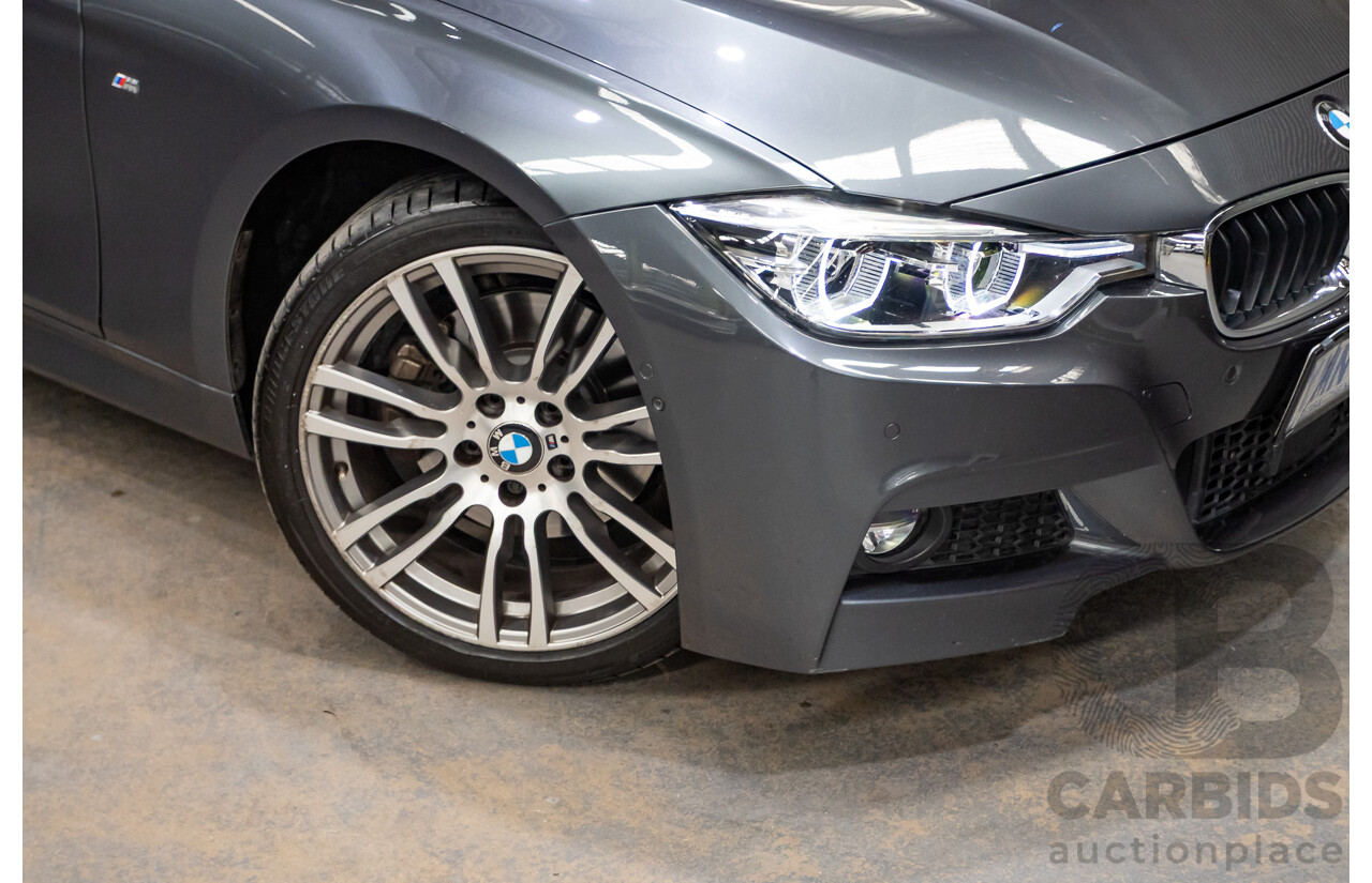 04/2017 BMW 330i M-Sport  F30 LCI MY18 4D Sedan Mineral Grey Turbo 2.0L