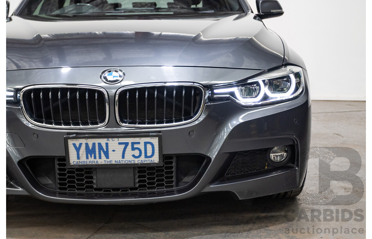 04/2017 BMW 330i M-Sport  F30 LCI MY18 4D Sedan Mineral Grey Turbo 2.0L