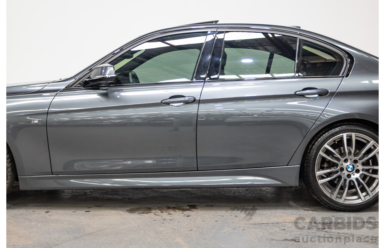 04/2017 BMW 330i M-Sport  F30 LCI MY18 4D Sedan Mineral Grey Turbo 2.0L