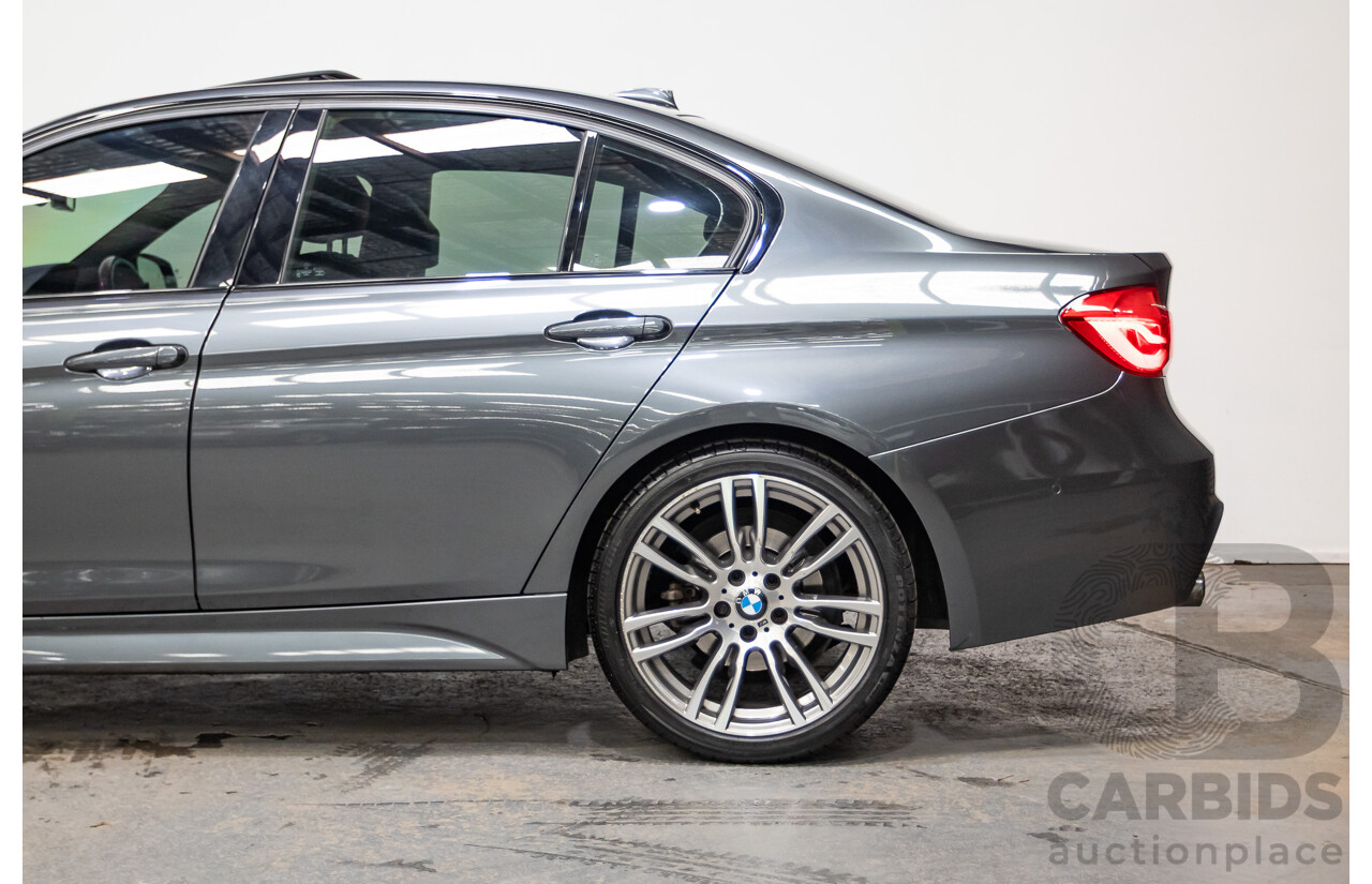 04/2017 BMW 330i M-Sport  F30 LCI MY18 4D Sedan Mineral Grey Turbo 2.0L
