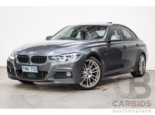 04/2017 BMW 330i M-Sport  F30 LCI MY18 4D Sedan Mineral Grey Turbo 2.0L