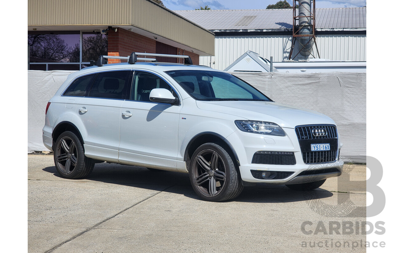 1/2015 Audi Q7 3.0 TDI Quattro S-Line LE MY15 4d Wagon White 3.0L