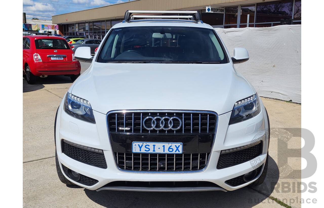 1/2015 Audi Q7 3.0 TDI Quattro S-Line LE MY15 4d Wagon White 3.0L