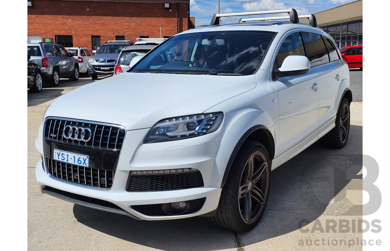 1/2015 Audi Q7 3.0 TDI Quattro S-Line LE MY15 4d Wagon White 3.0L
