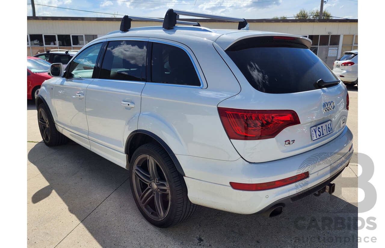 1/2015 Audi Q7 3.0 TDI Quattro S-Line LE MY15 4d Wagon White 3.0L