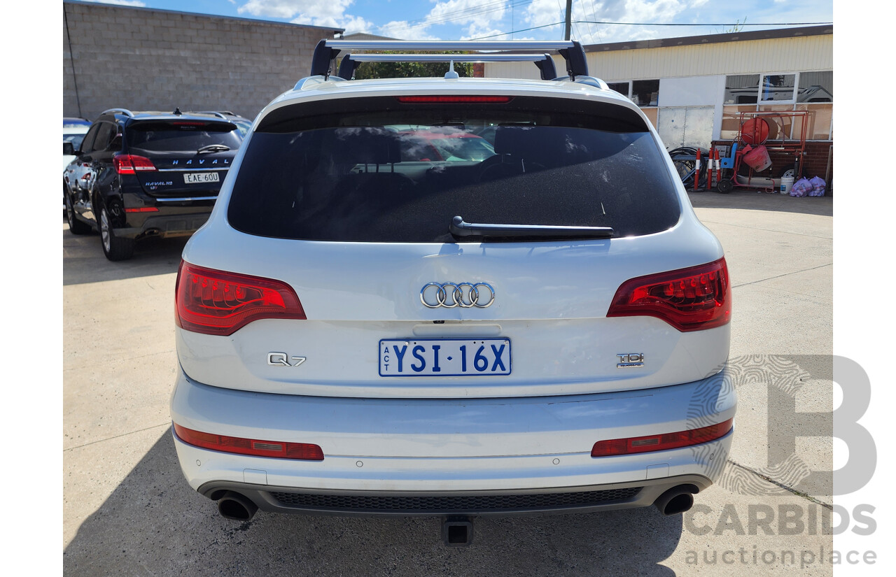 1/2015 Audi Q7 3.0 TDI Quattro S-Line LE MY15 4d Wagon White 3.0L