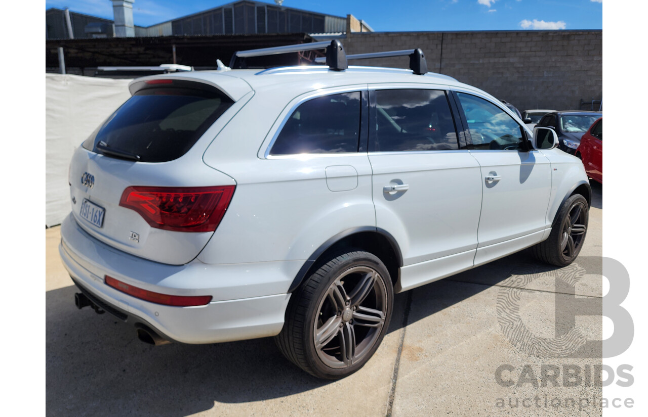 1/2015 Audi Q7 3.0 TDI Quattro S-Line LE MY15 4d Wagon White 3.0L