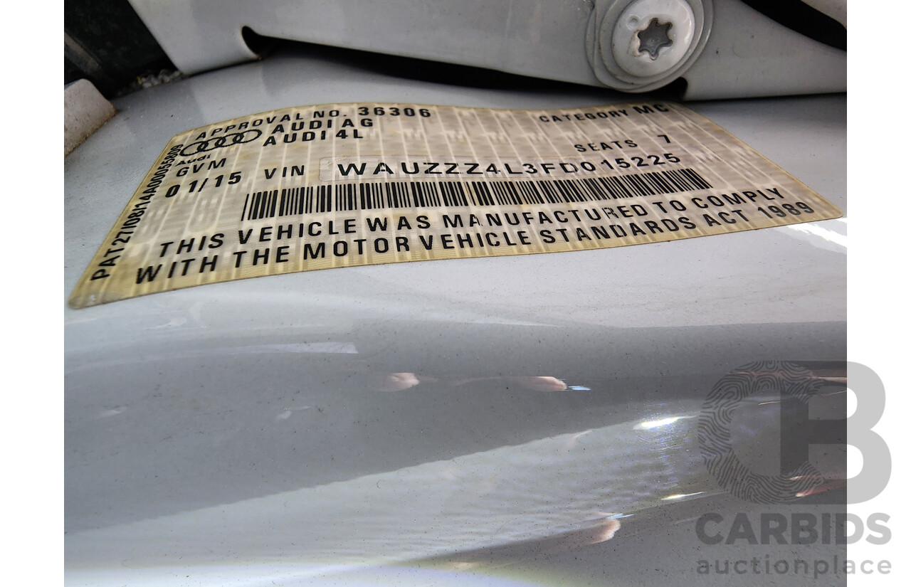 1/2015 Audi Q7 3.0 TDI Quattro S-Line LE MY15 4d Wagon White 3.0L