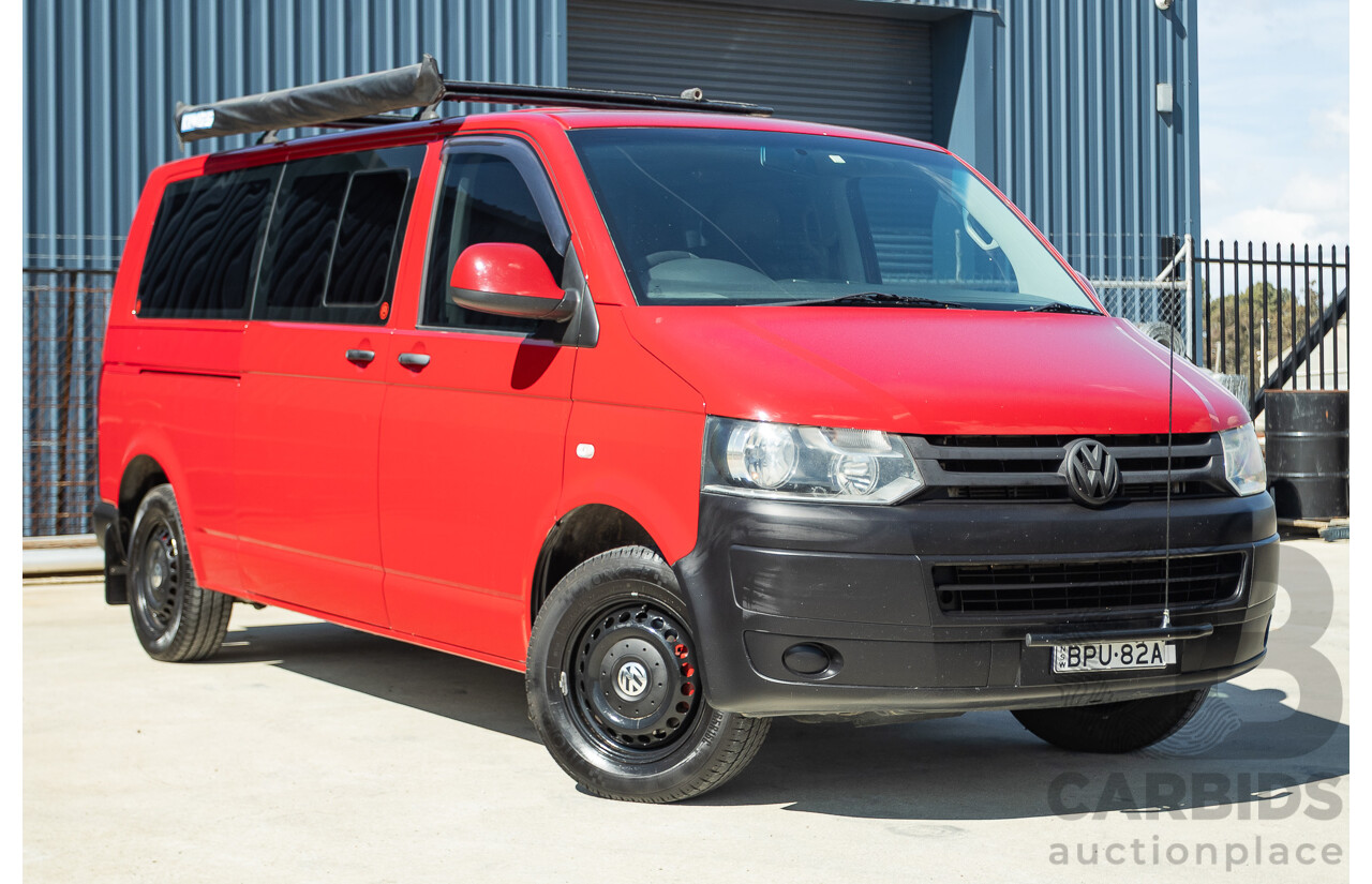 08/2010 Volkswagen Caravelle TRENDLINE 7H MY10 4D Wagon Salsa Red Turbo Diesel 2.0L - Camper Van