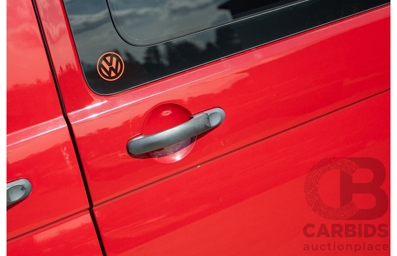 08/2010 Volkswagen Caravelle TRENDLINE 7H MY10 4D Wagon Salsa Red Turbo Diesel 2.0L - Camper Van