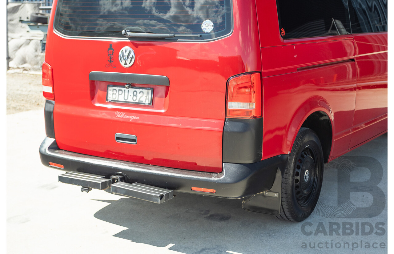 08/2010 Volkswagen Caravelle TRENDLINE 7H MY10 4D Wagon Salsa Red Turbo Diesel 2.0L - Camper Van