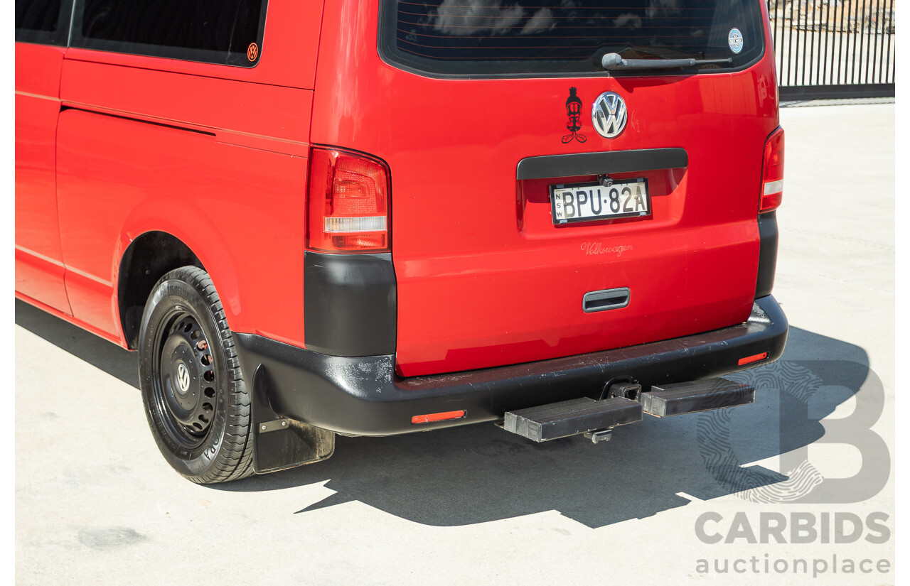 08/2010 Volkswagen Caravelle TRENDLINE 7H MY10 4D Wagon Salsa Red Turbo Diesel 2.0L - Camper Van