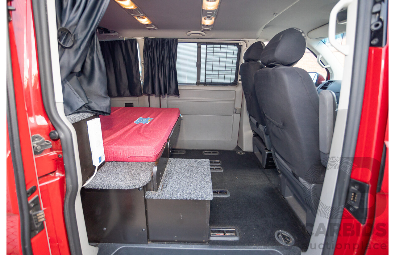 08/2010 Volkswagen Caravelle TRENDLINE 7H MY10 4D Wagon Salsa Red Turbo Diesel 2.0L - Camper Van