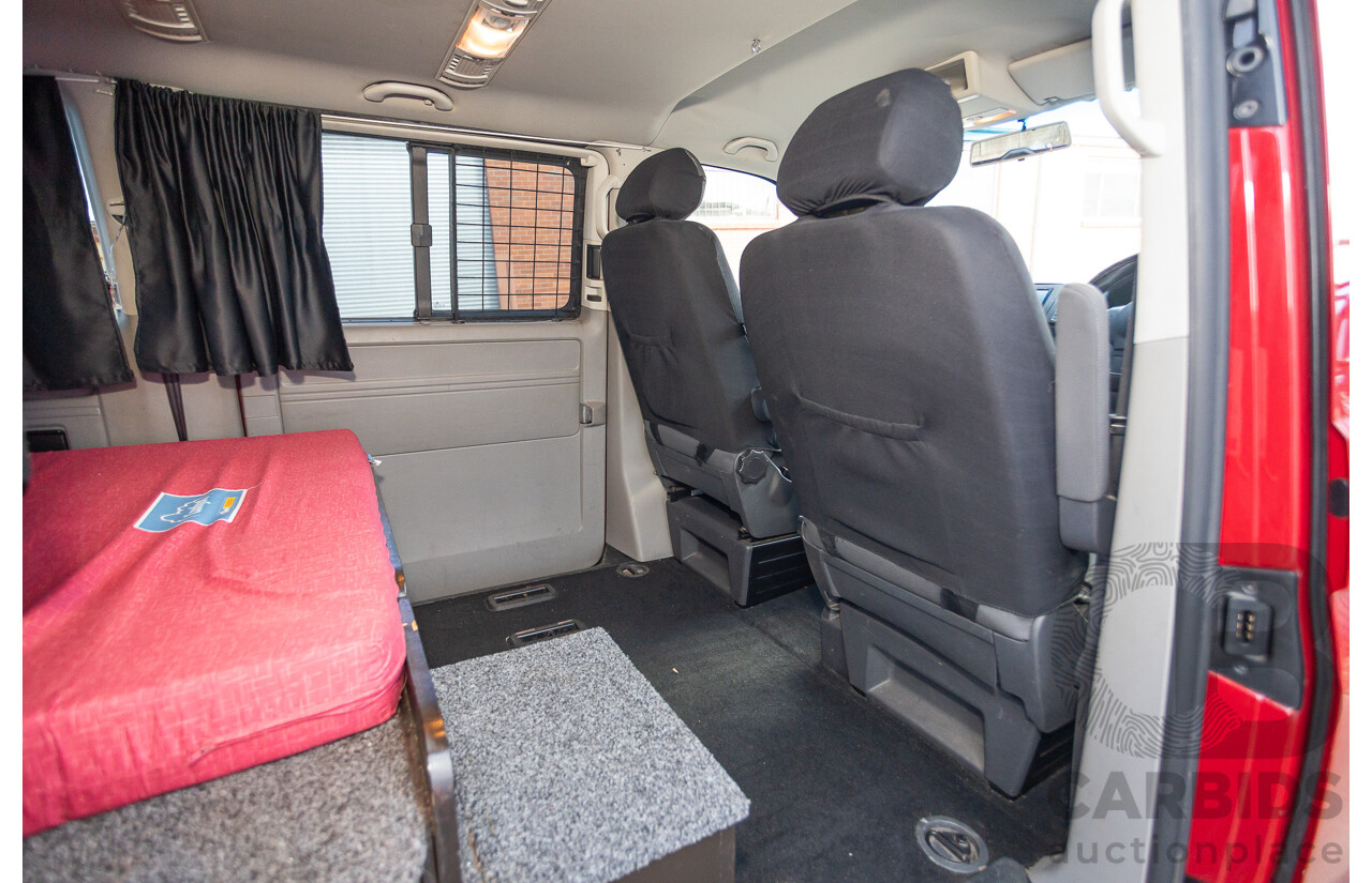 08/2010 Volkswagen Caravelle TRENDLINE 7H MY10 4D Wagon Salsa Red Turbo Diesel 2.0L - Camper Van