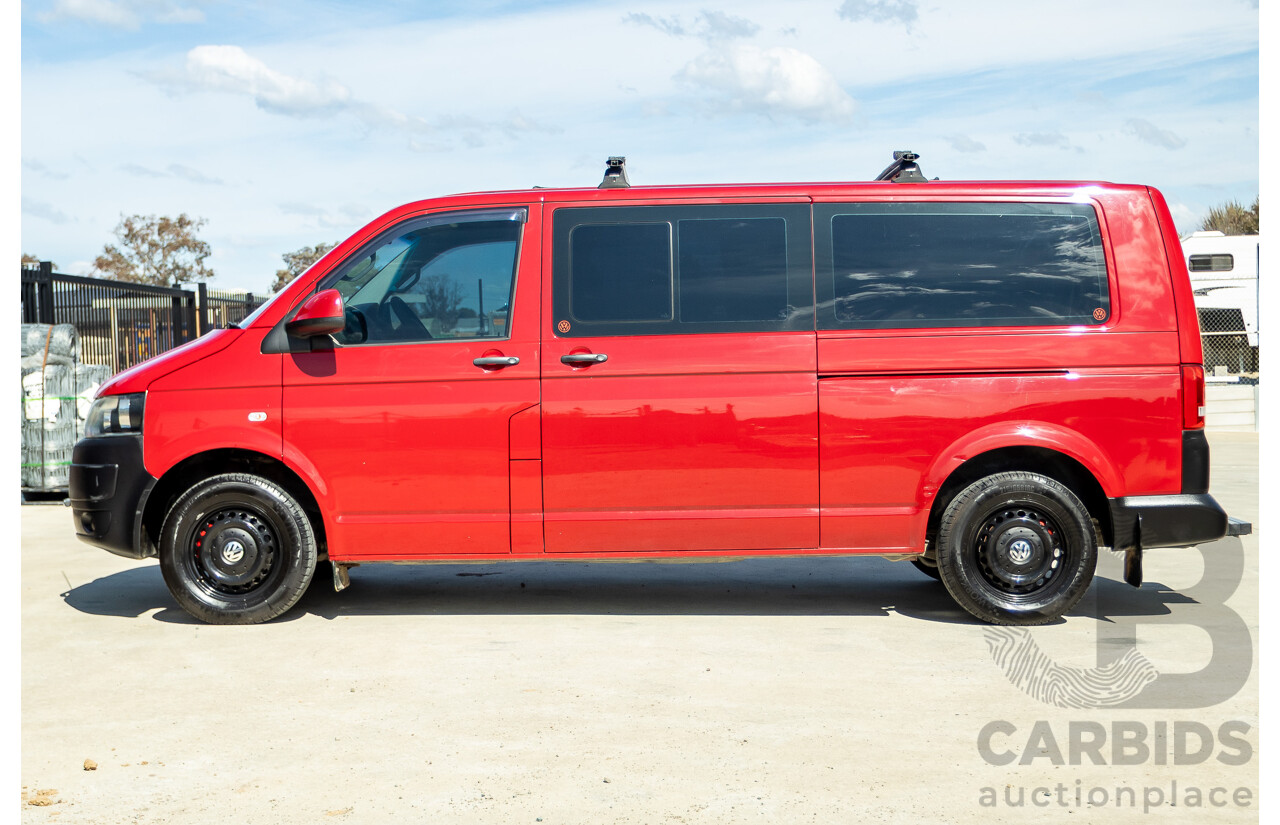08/2010 Volkswagen Caravelle TRENDLINE 7H MY10 4D Wagon Salsa Red Turbo Diesel 2.0L - Camper Van