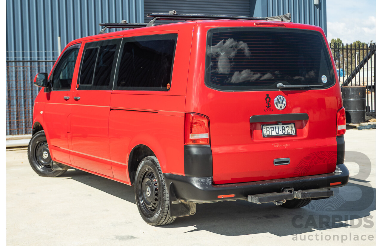 08/2010 Volkswagen Caravelle TRENDLINE 7H MY10 4D Wagon Salsa Red Turbo Diesel 2.0L - Camper Van