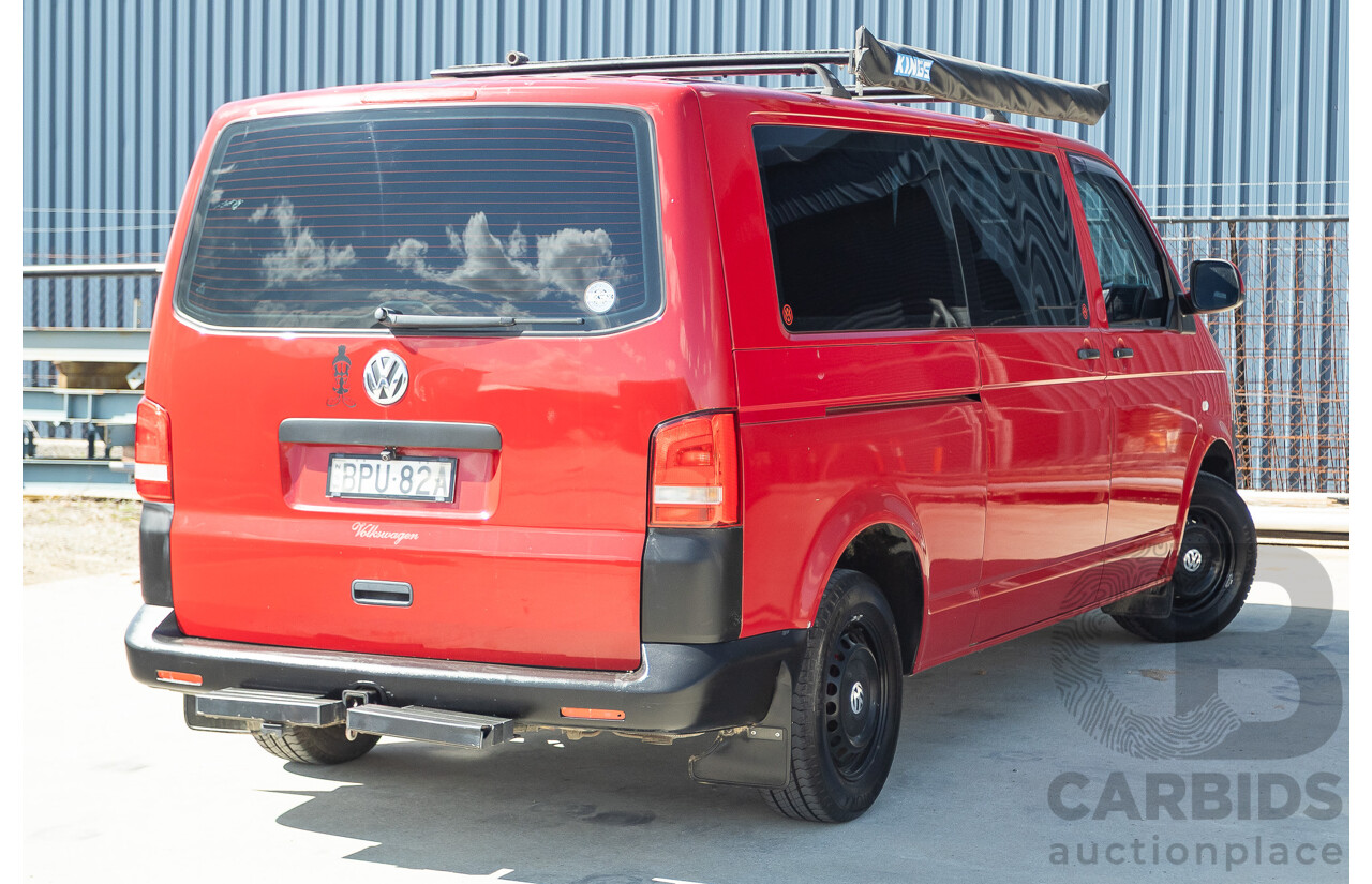 08/2010 Volkswagen Caravelle TRENDLINE 7H MY10 4D Wagon Salsa Red Turbo Diesel 2.0L - Camper Van