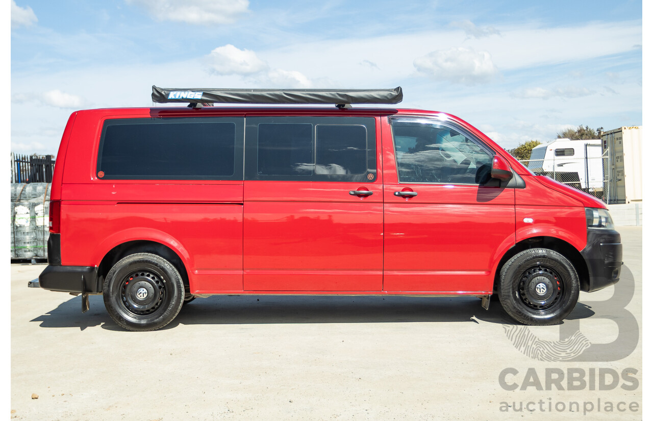 08/2010 Volkswagen Caravelle TRENDLINE 7H MY10 4D Wagon Salsa Red Turbo Diesel 2.0L - Camper Van