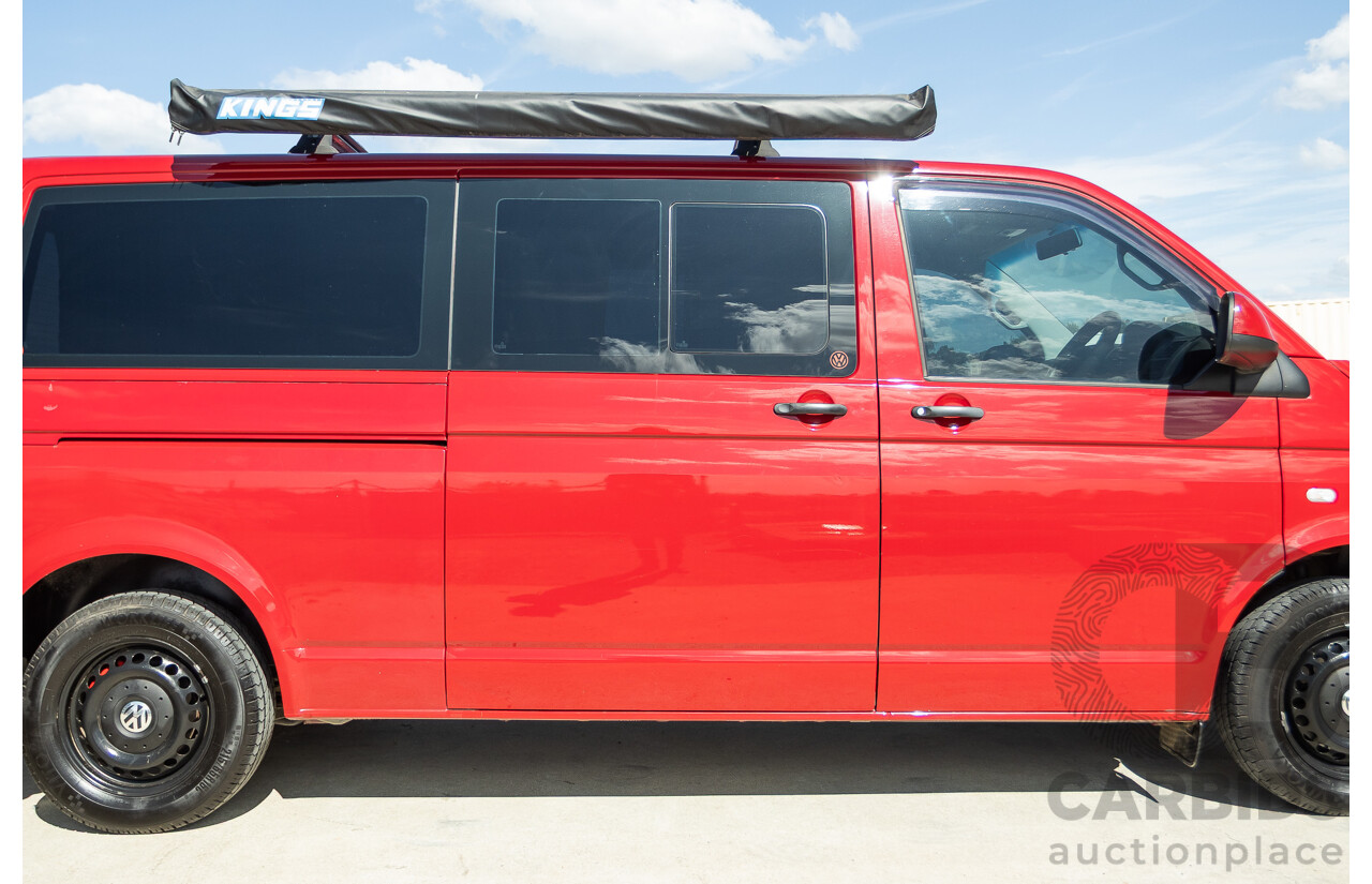 08/2010 Volkswagen Caravelle TRENDLINE 7H MY10 4D Wagon Salsa Red Turbo Diesel 2.0L - Camper Van