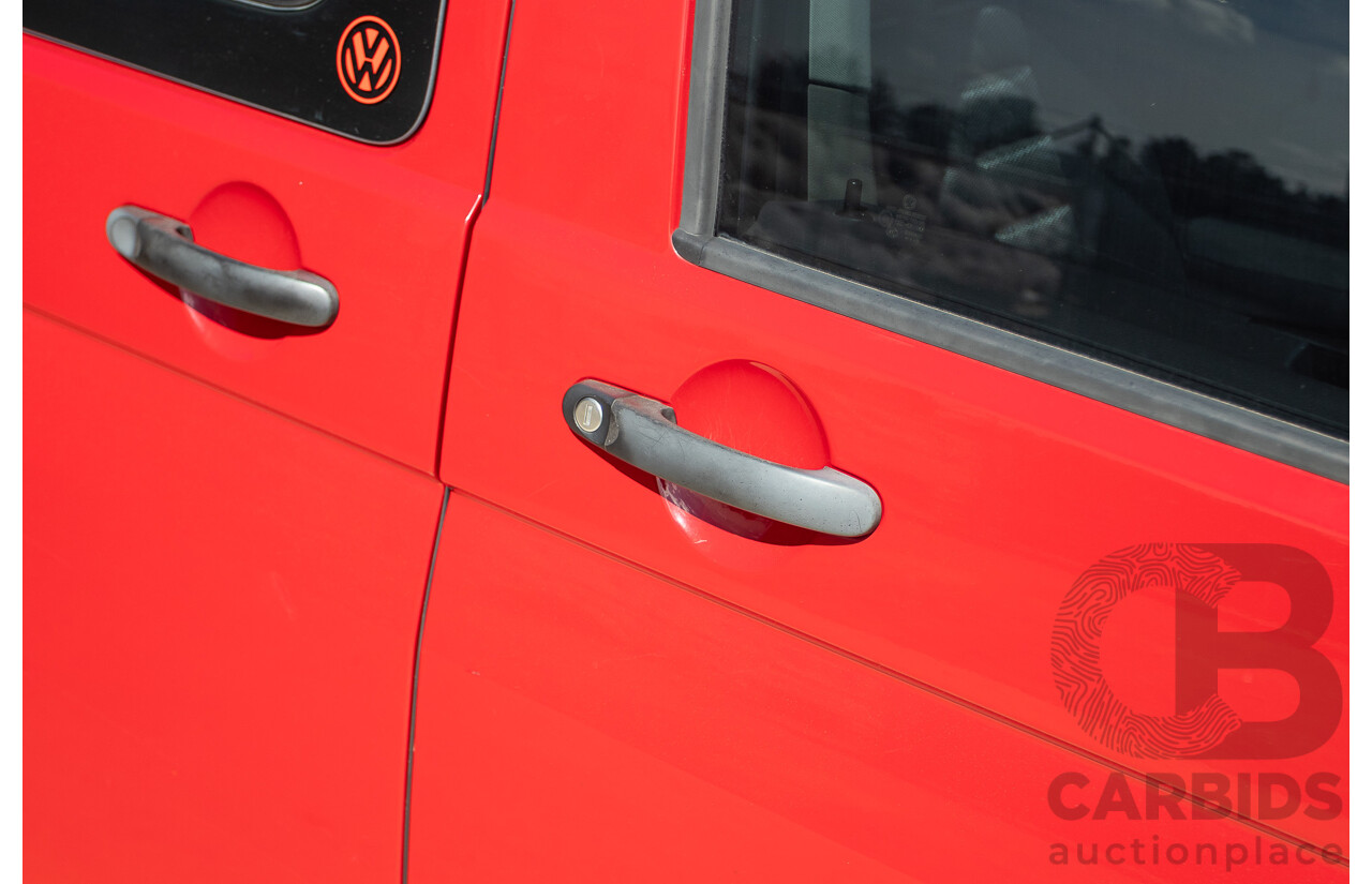 08/2010 Volkswagen Caravelle TRENDLINE 7H MY10 4D Wagon Salsa Red Turbo Diesel 2.0L - Camper Van