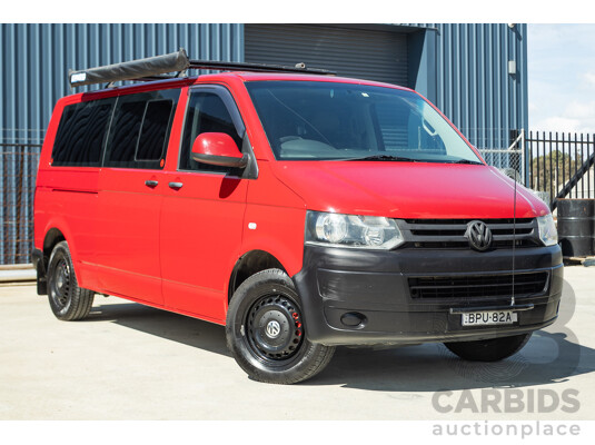 08/2010 Volkswagen Caravelle TRENDLINE 7H MY10 4D Wagon Salsa Red Turbo Diesel 2.0L - Camper Van