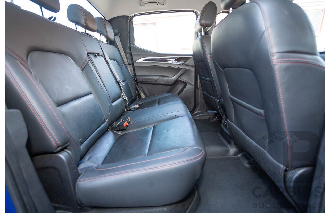 05/2018 LDV T60 LUXE (4x4) SK8C Double Cab Utility Blue Turbo Diesel 2.8L