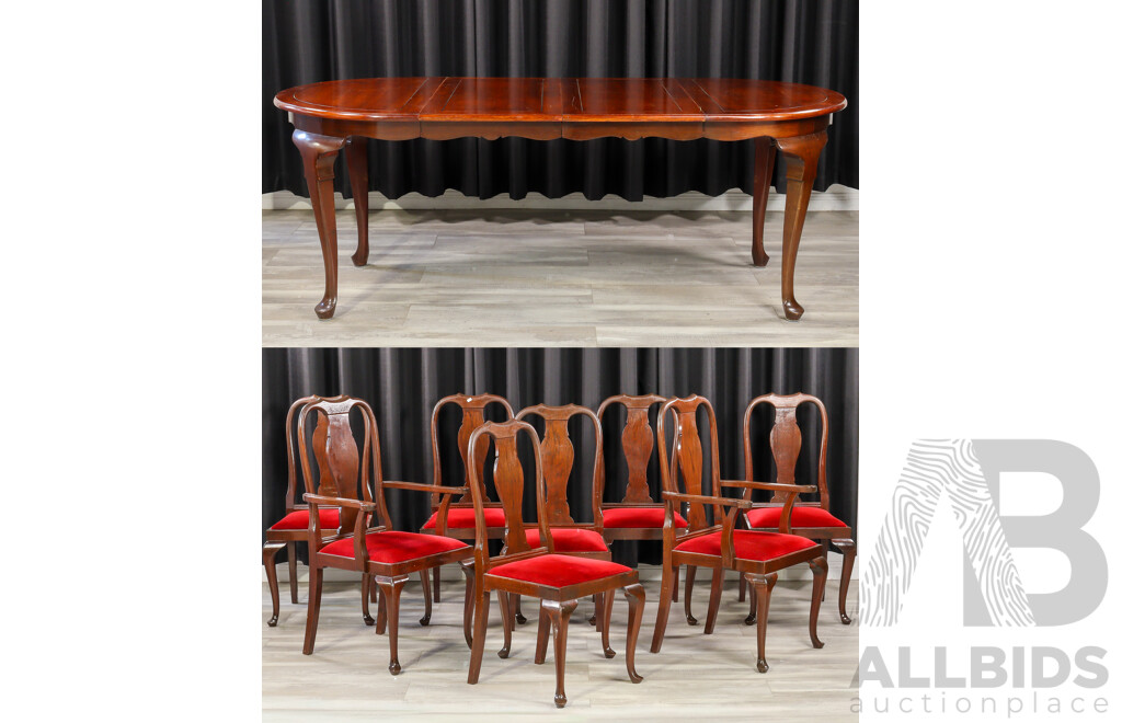 Reproduction Georgian Mahogany Nine Piece Dining Suite