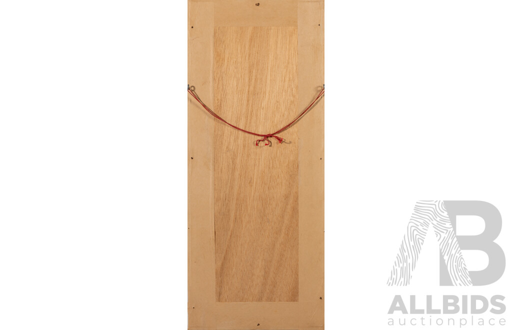 Artist Unknown (20th Century, Asian School), Butterfly and Blossoms, Lovely Vintage Silk Embroidery Panel, 61 x 26 cm (frame)