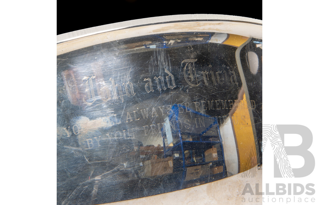 Vintage Silver Plate Gorham Paul Revere Style Bowl, Set12 Porcelain Flowers of Holland Thimbles with Display Shelf & Certificate of Authenticity, Wedgwood Crystal and Jasperware Paperweight and More