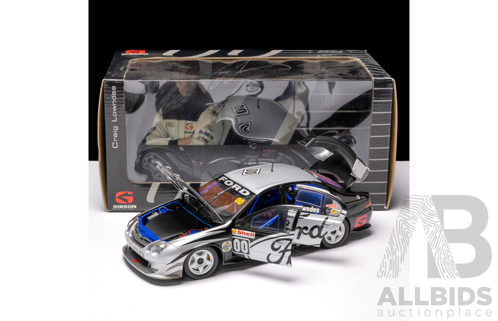 Biante Ford AU Falcon XR8 Gibson Motorsport #00 Craig Lowndes First V8 Supercar - 4480/6198 1:18 Scale Model Car - COA Included