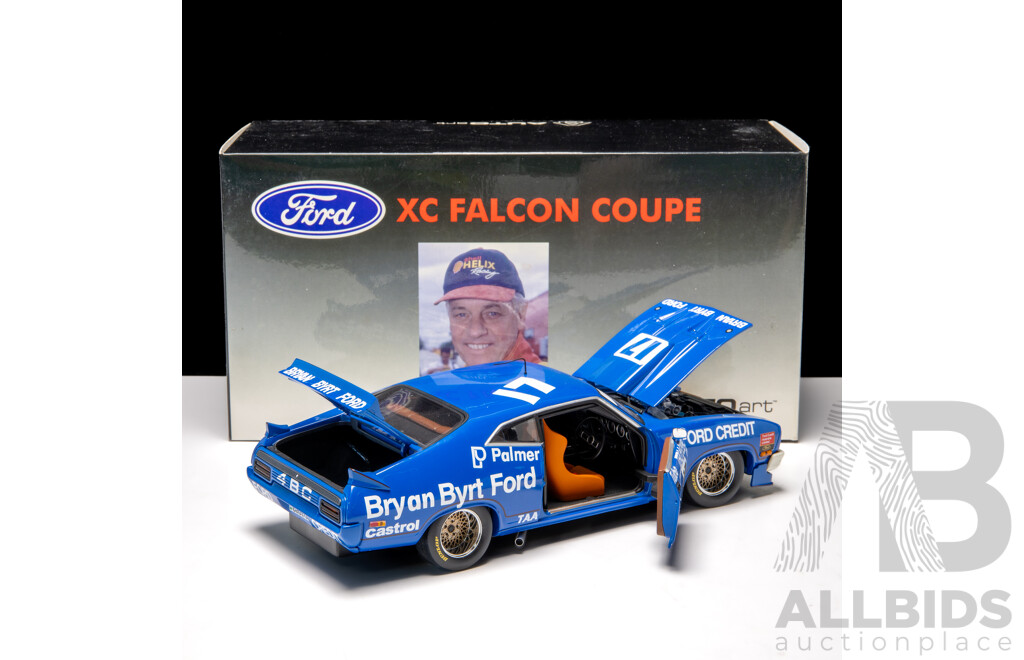 AUTOart 1979 Ford XC Falcon Coupe Lakeside Dick Johnson Blue #17 #718/7200 1:18 Scale Model Car - Signed COA Included