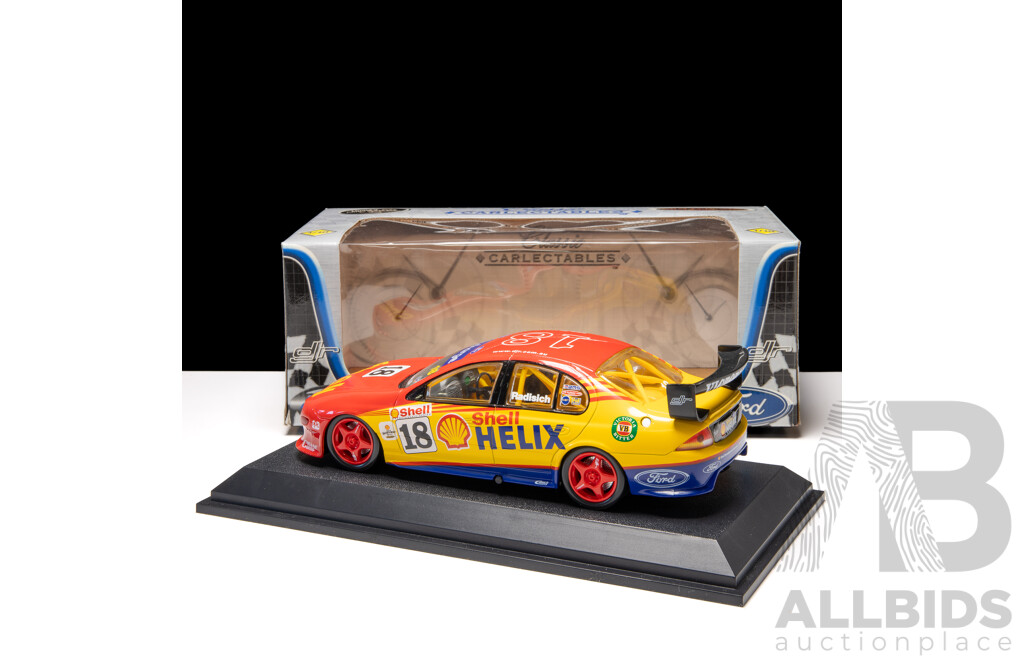 Classic Carlectables 2000 Ford AU Falcon #18 Shell Helix Racing Paul Radisich 4743/5000 1:18 Scale Model Car - Signed COA Included