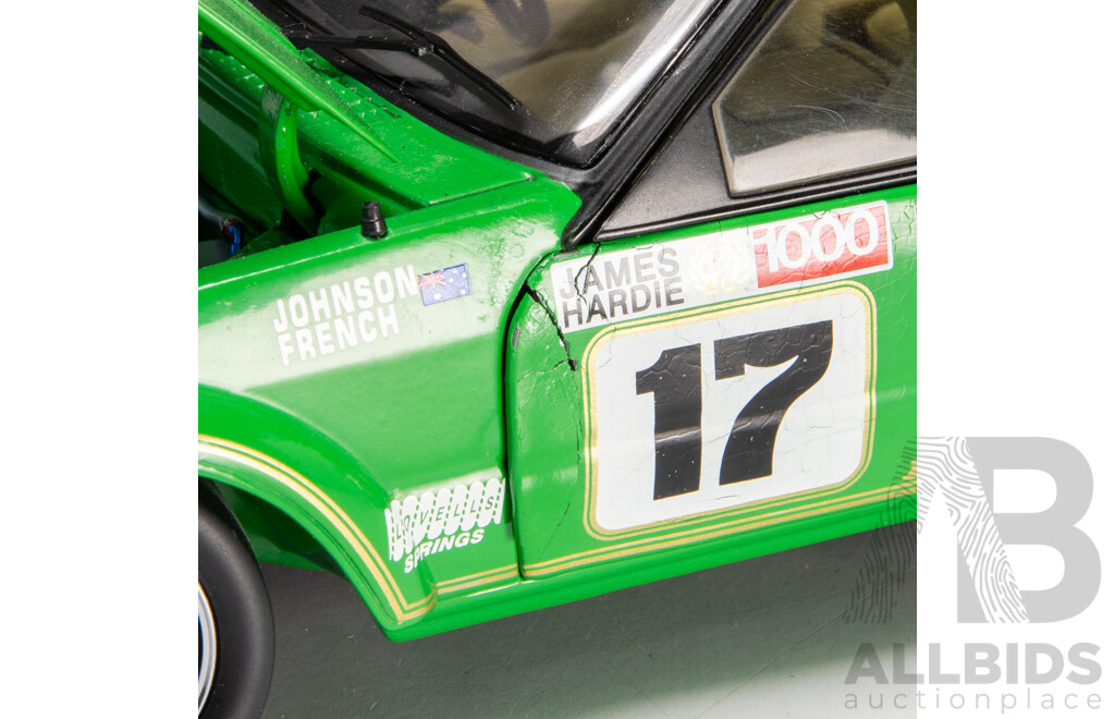 Biante 1984 Ford XE Falcon #17 Greens-Tuf Dick Johnson Bathurst 3604/5100 1:18 Scale Model Car - Signed COA
