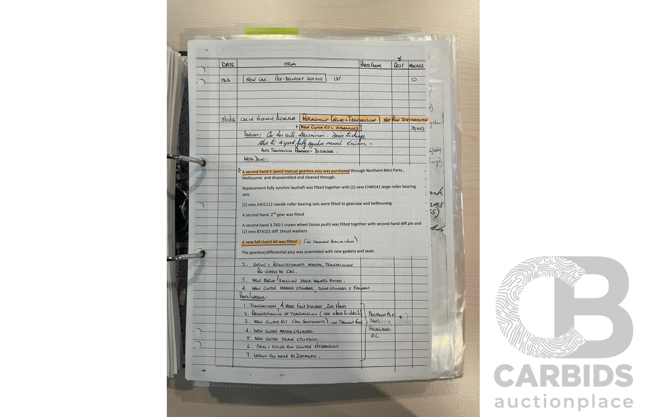 01/1968 Riley Elf MkIII 2d Sedan White / Black 1.0L