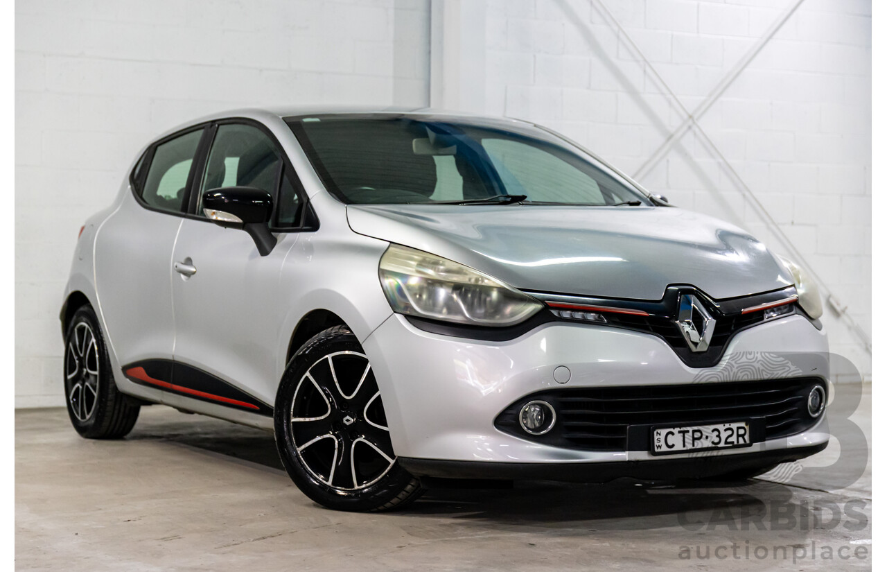12/2013 Renault Clio Expression X98 5d Hatchback Mercury Grey Metallic Turbo 1.2L