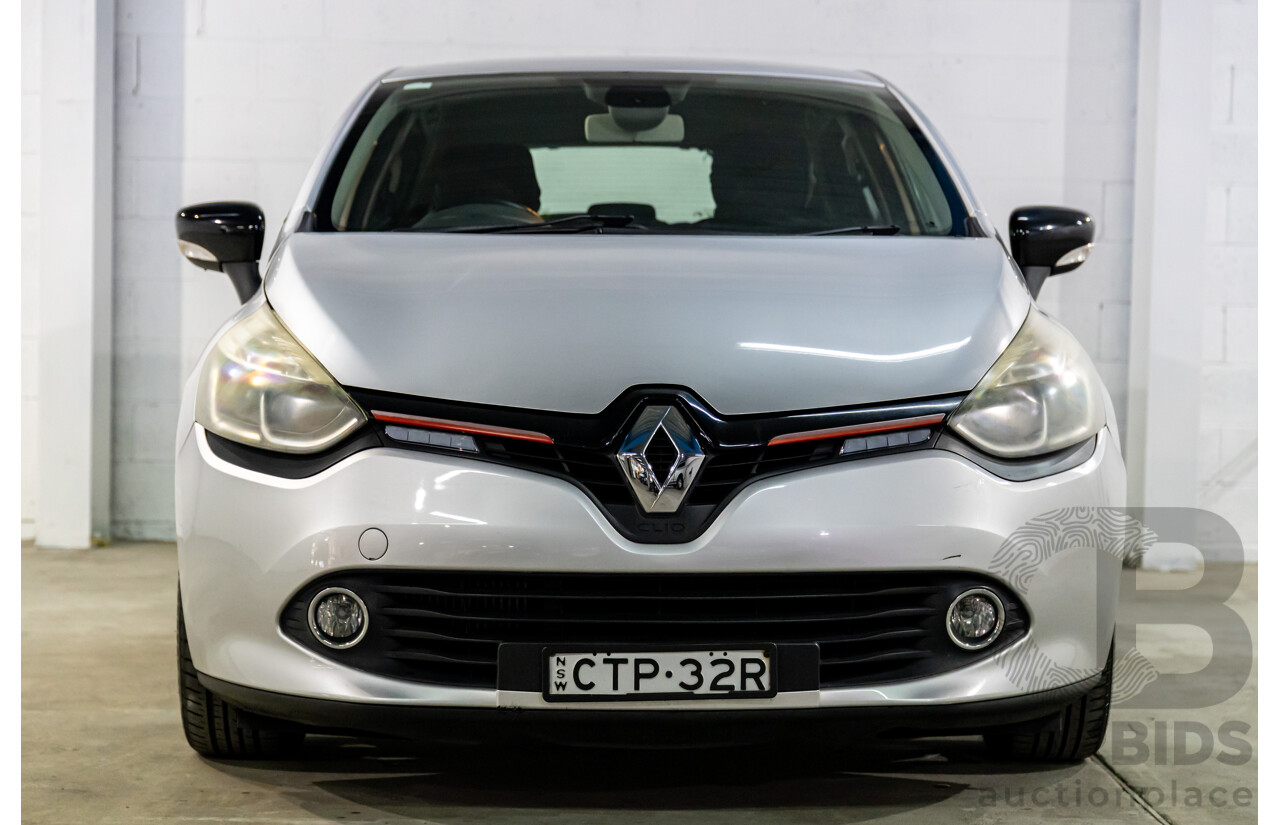 12/2013 Renault Clio Expression X98 5d Hatchback Mercury Grey Metallic Turbo 1.2L