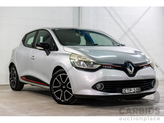 12/2013 Renault Clio Expression X98 5d Hatchback Mercury Grey Metallic Turbo 1.2L