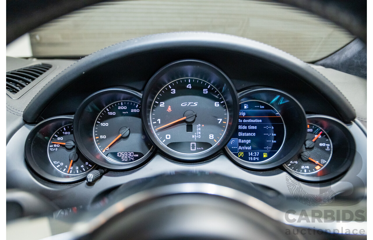 07/2015 Porsche Cayenne GTS (AWD) Series 2 MY16 4D Wagon Jet Black Twin Turbo V6 3.6L