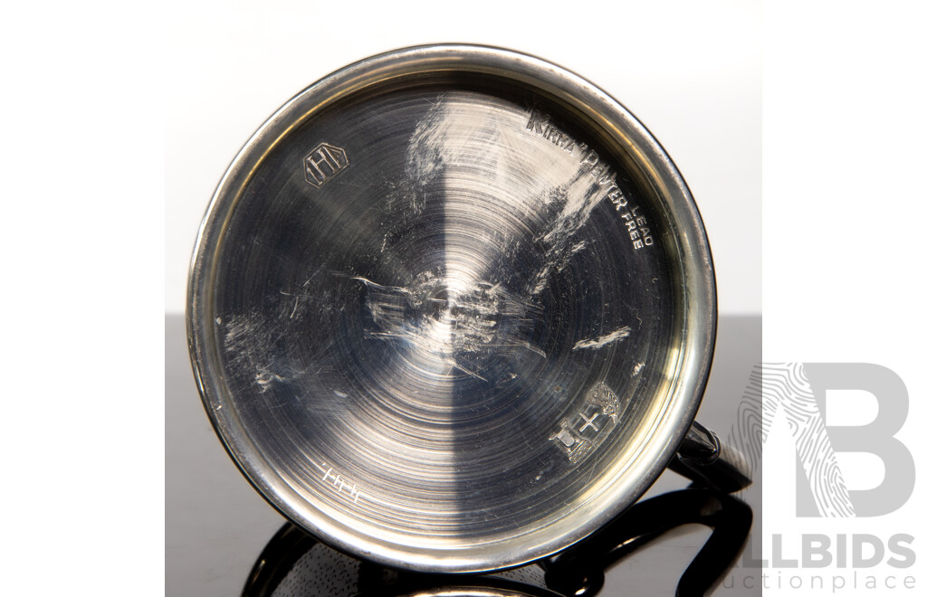 Set of Four Kirra Pewter Commemorative Tankards Including Battle of Britain, VE Day, VP Day and D-Day Editions