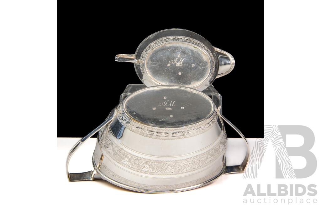 1807 George McHattie (Edinburgh) Sterling Silver Milk Jug and Sugar Set