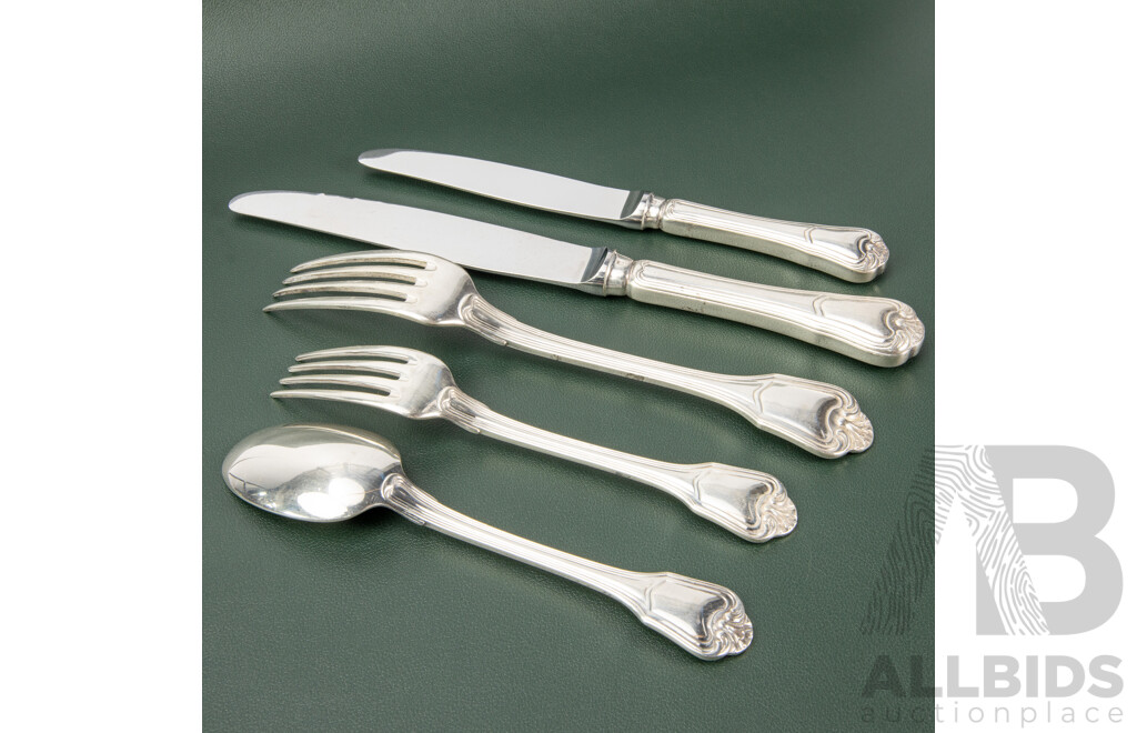 Christofle Sterling Silver Cutlery Featuring Saddam Hussein's Iraq Coat of Arms