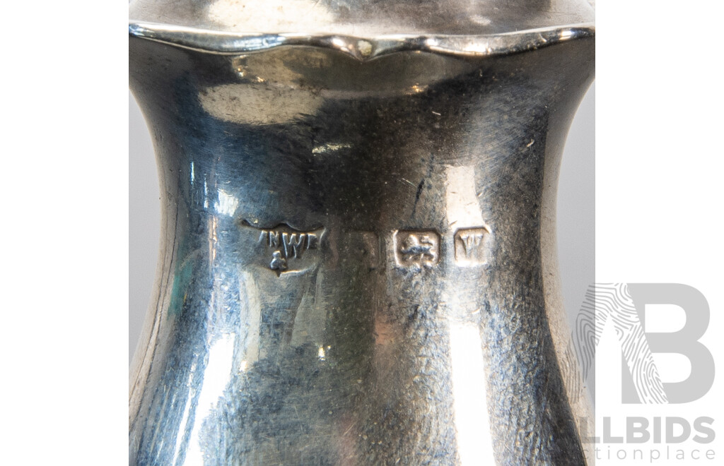 Mappin & Webb Sterling Silver Salt and Pepper Shakers - 1814