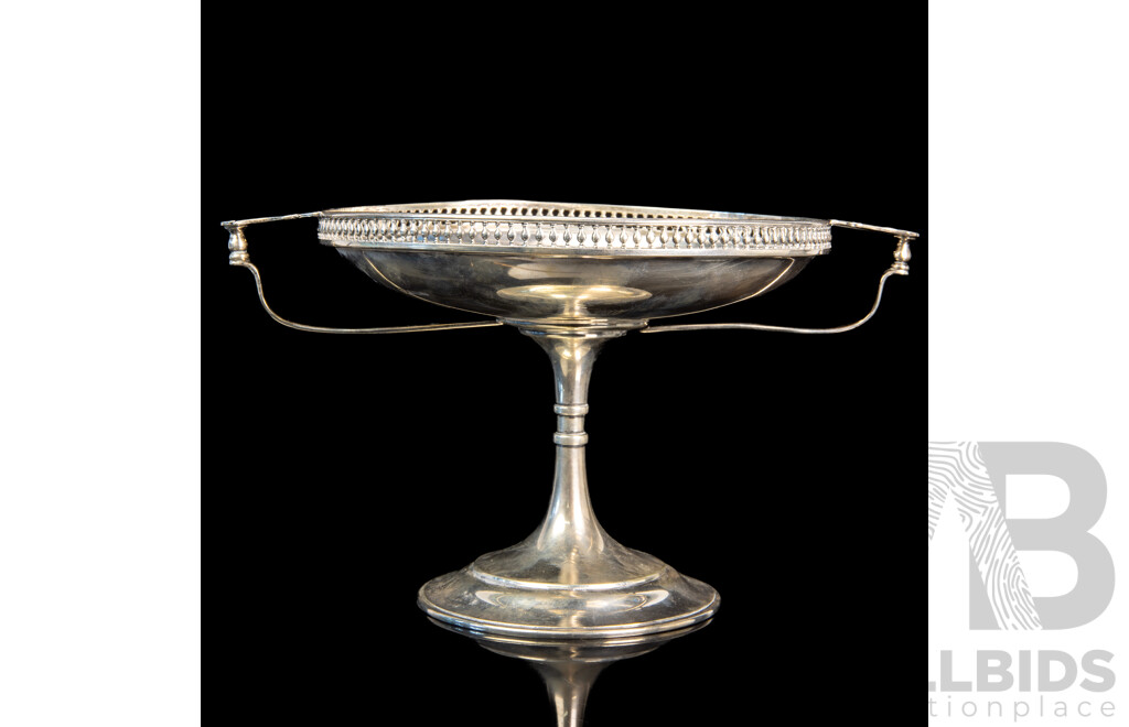 Antique Sterling Silver Tazza, Martin Hall & Co Ltd, Sheffield, 1918, 394g