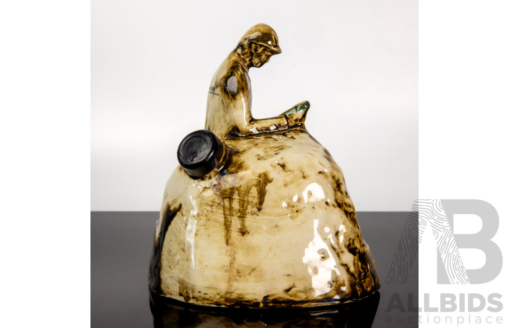 Vintage Dyno Nobel Figural Ceramic Port Decanter