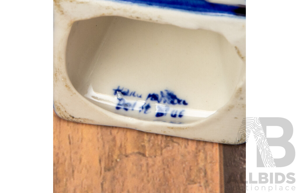 Collection of Dutch Tiles and Vintage Porcelain Items