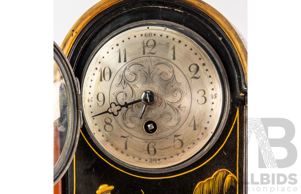 Antique Chinoiserie Mantel Clock