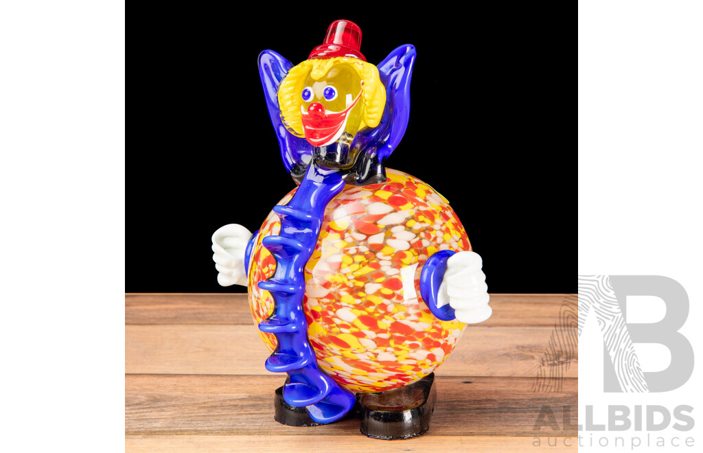Stunning Hand-Blown Murano Clown