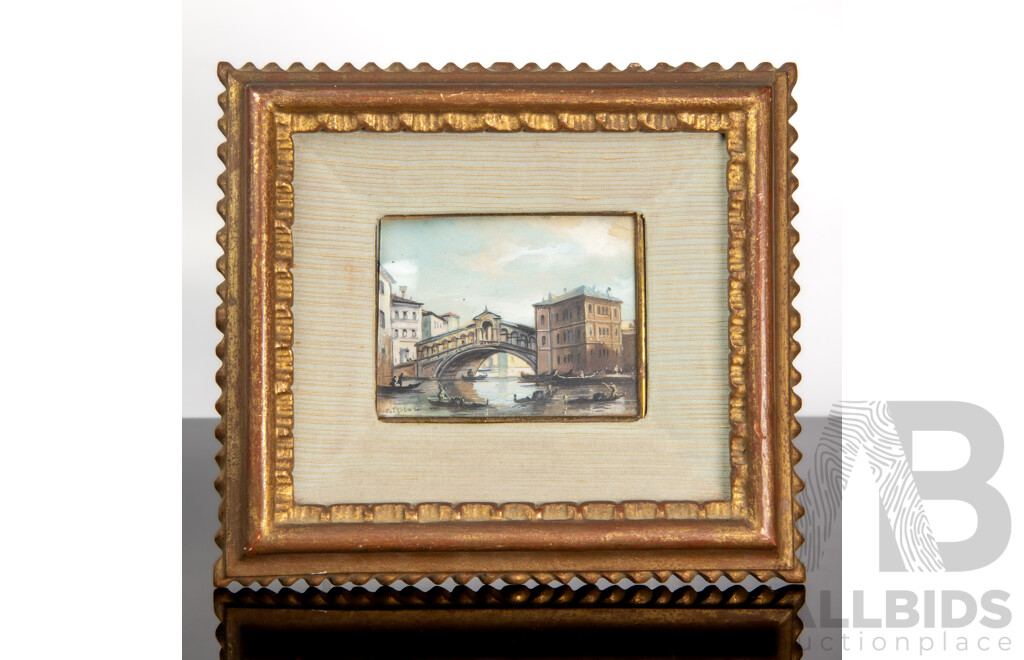 Ida Calzolari (Italian, B.1936), Miniature Oil Painting, 9.5 × 7 Cm