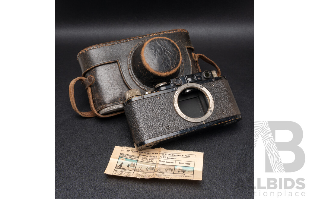 Leica II D.R.P. Screw-Mount Rangefinder Body (1932 Production) Serial No. 77178