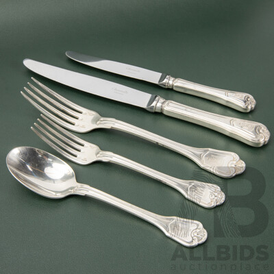 Christofle Sterling Silver Cutlery Featuring Saddam Hussein's Iraq Coat of Arms